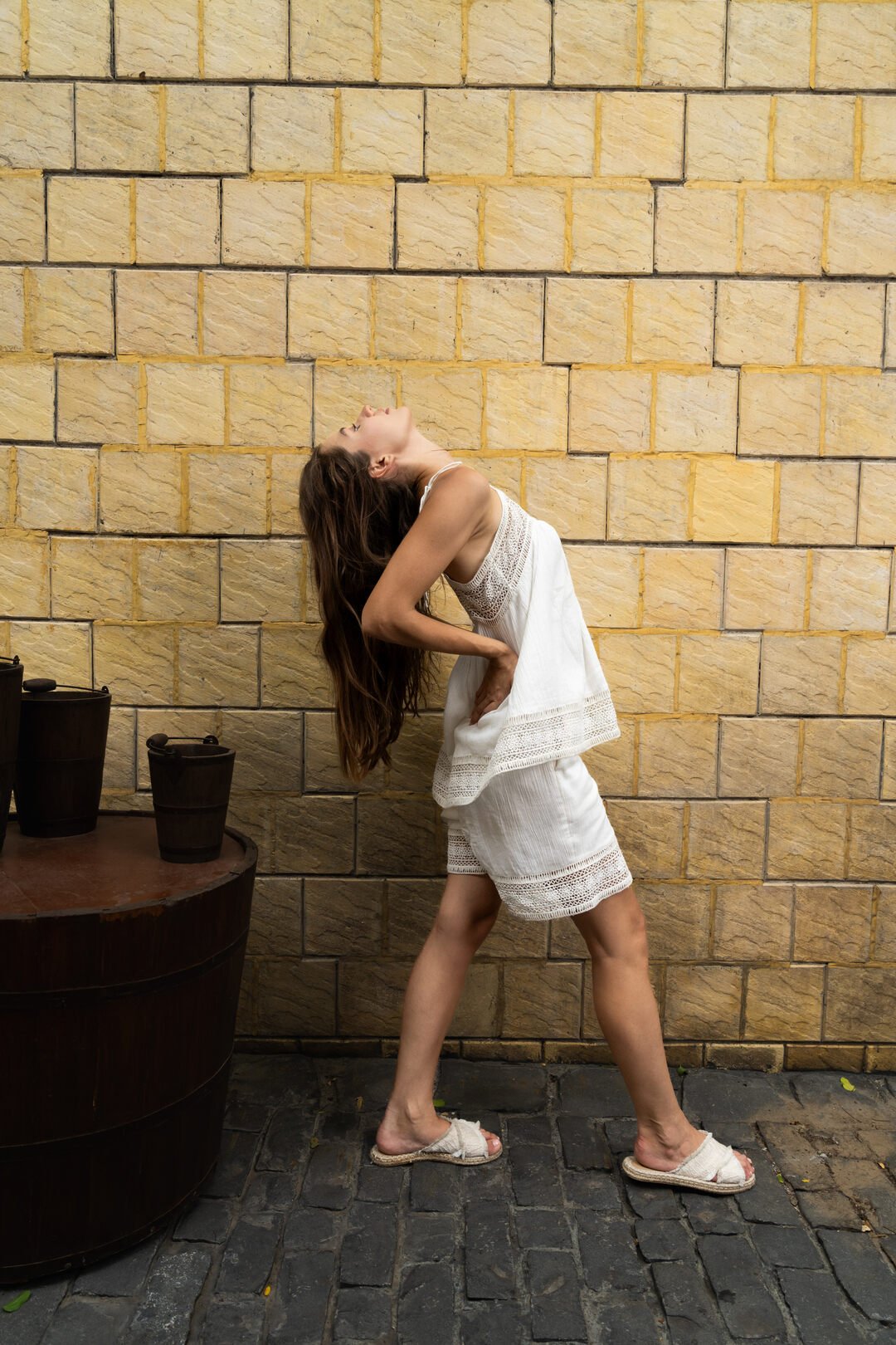 GAUZE TIE - DETAIL CO - ORD SET - Sotbella