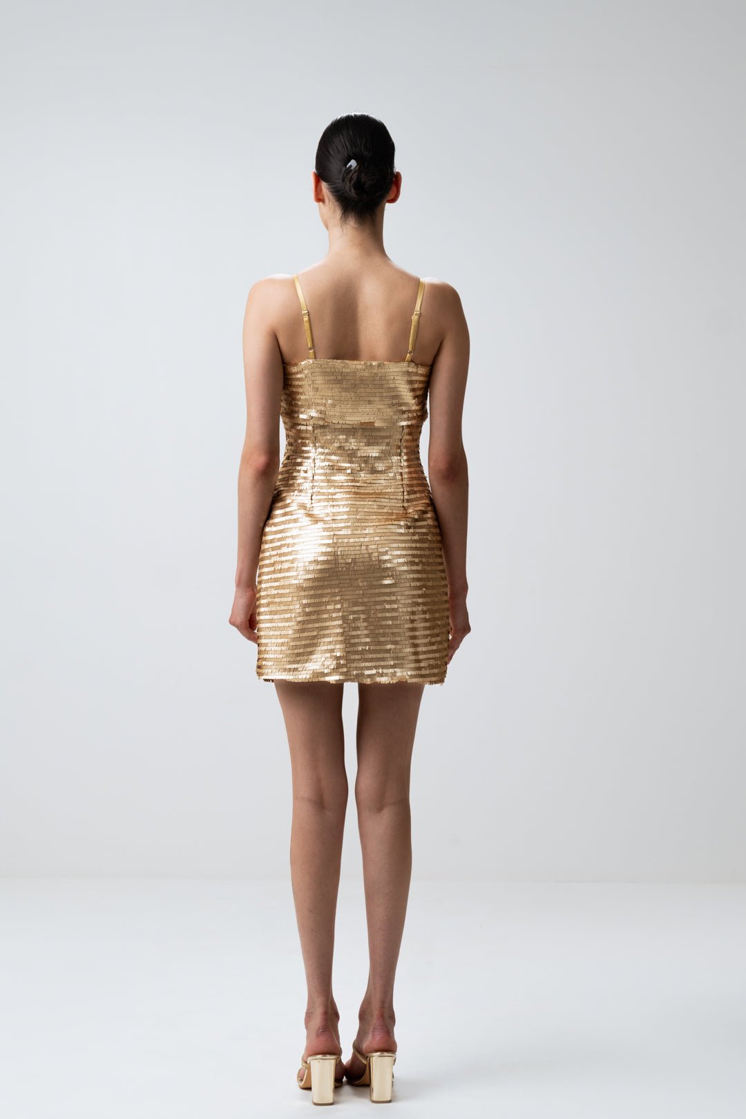 GLODEN GODESS SCULPTED DRESS - Sotbella