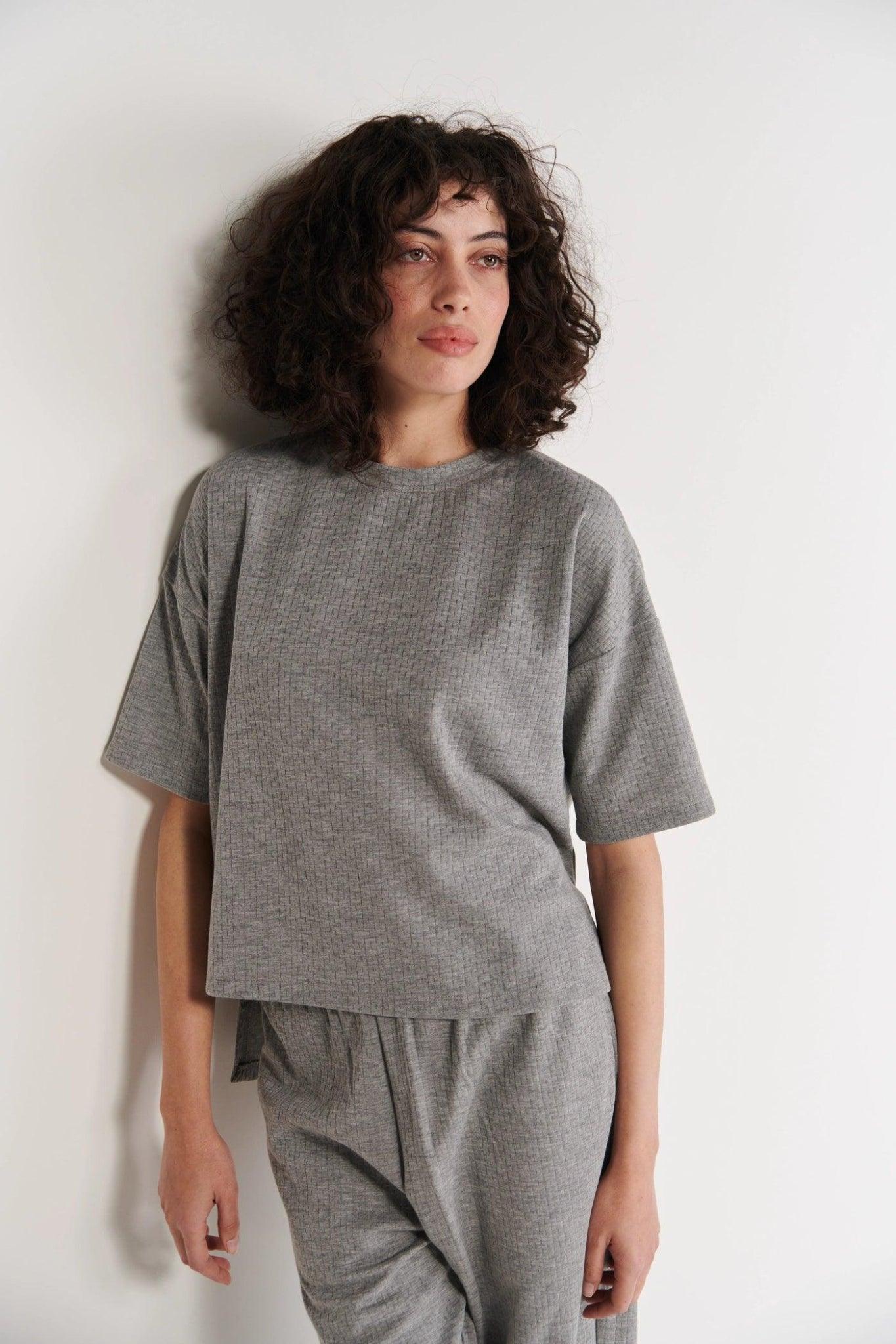 Grey Single Jersey T-Shirt - Sotbella