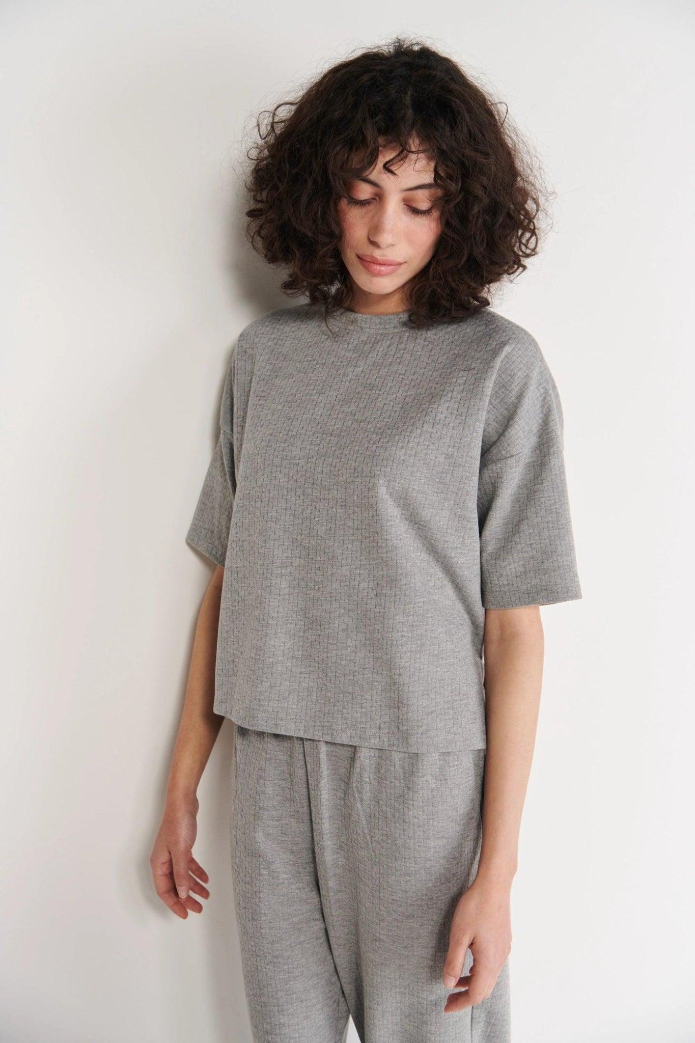 Grey Single Jersey T-Shirt - Sotbella