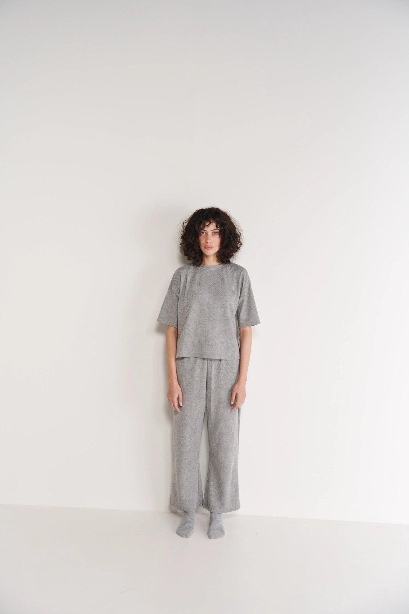 Grey Single Jersey T-Shirt - Sotbella