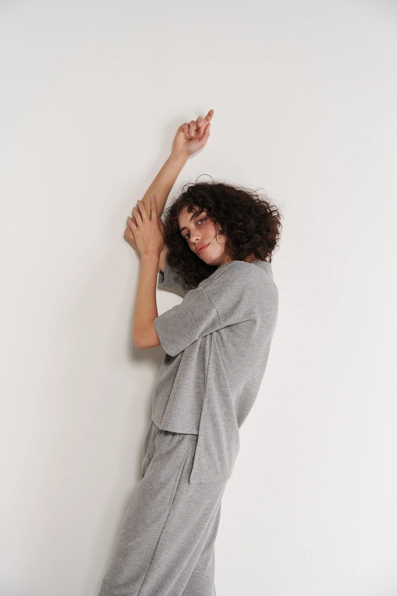 Grey Single Jersey T-Shirt - Sotbella