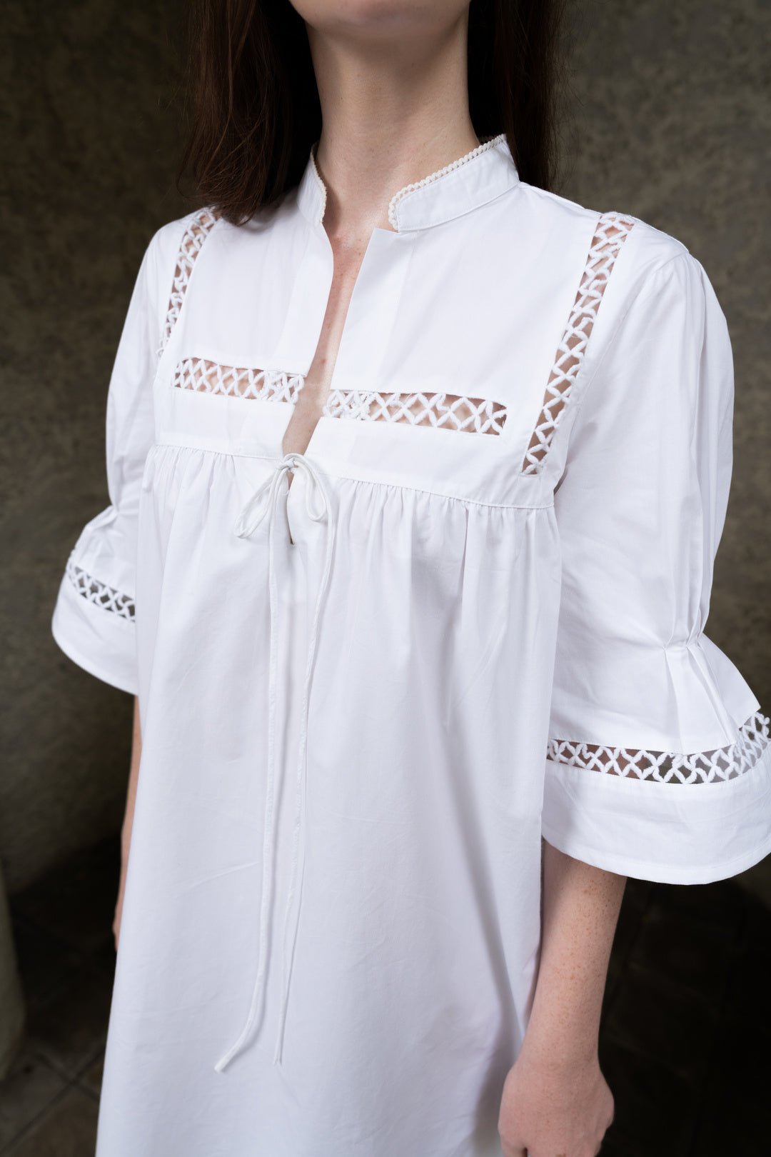 LADDER LACE TUNIC DRESS - Sotbella