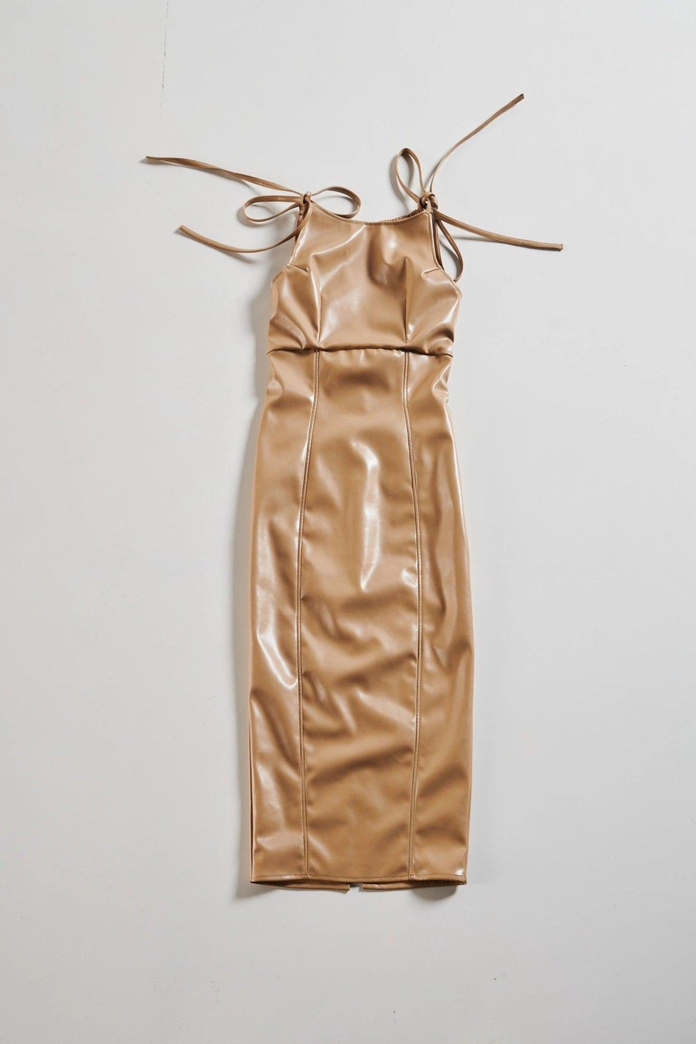 Longline Leather Chic Dress - Sotbella