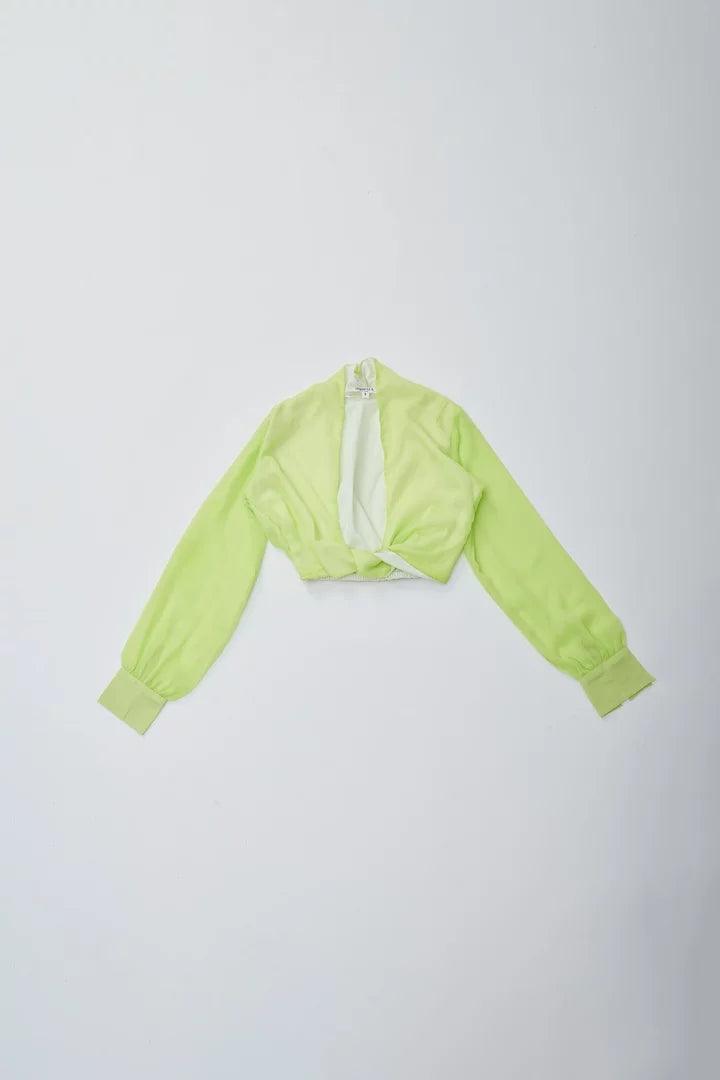 Neon Green Crop Top - Sotbella