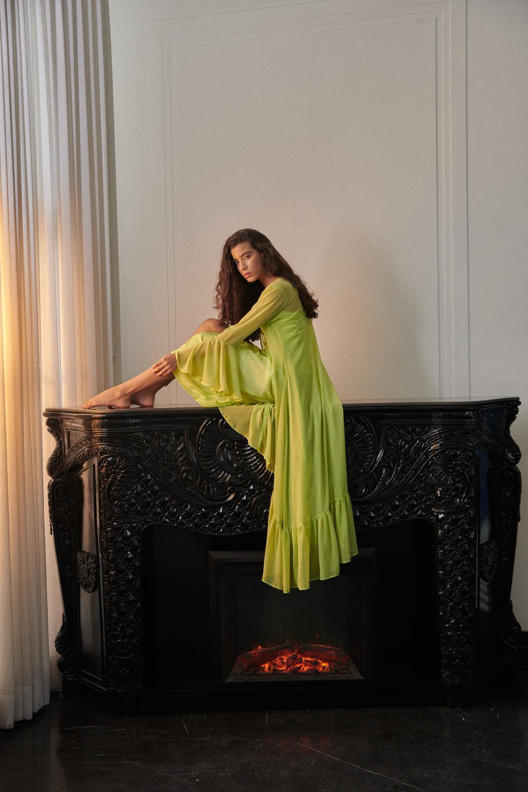 Neon Green Shrug - Sotbella