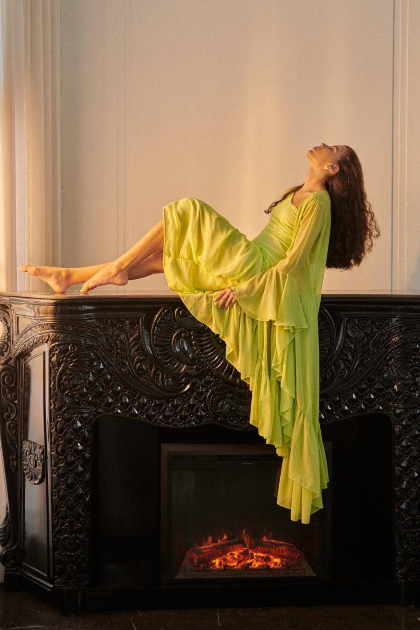 Neon Green Shrug - Sotbella