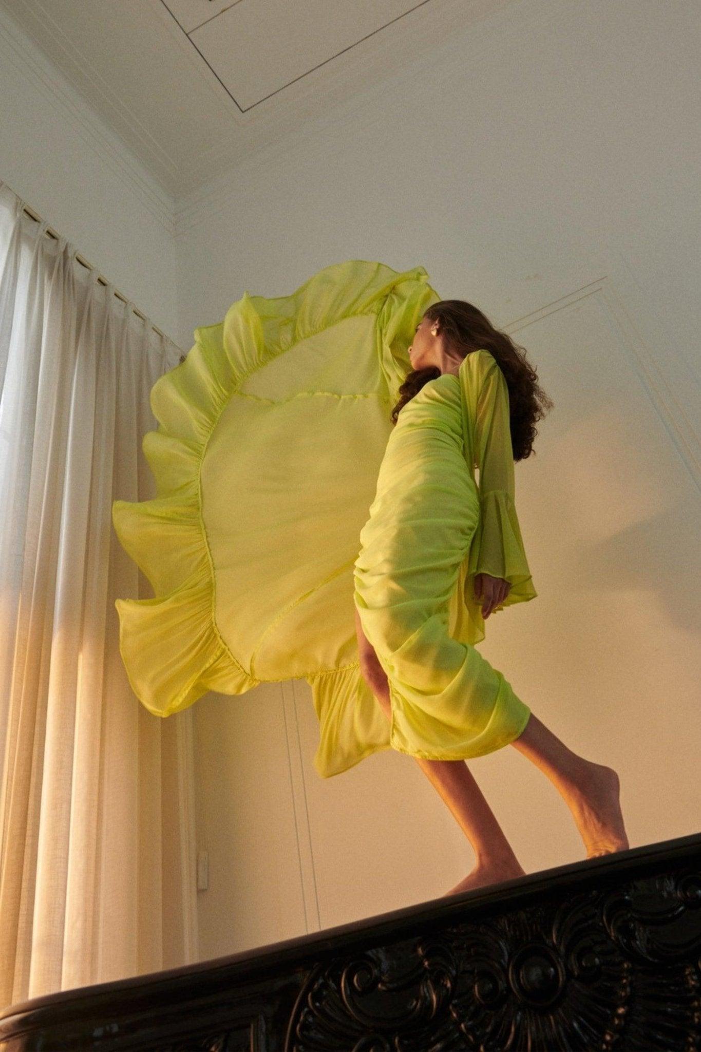 Neon Green Shrug - Sotbella