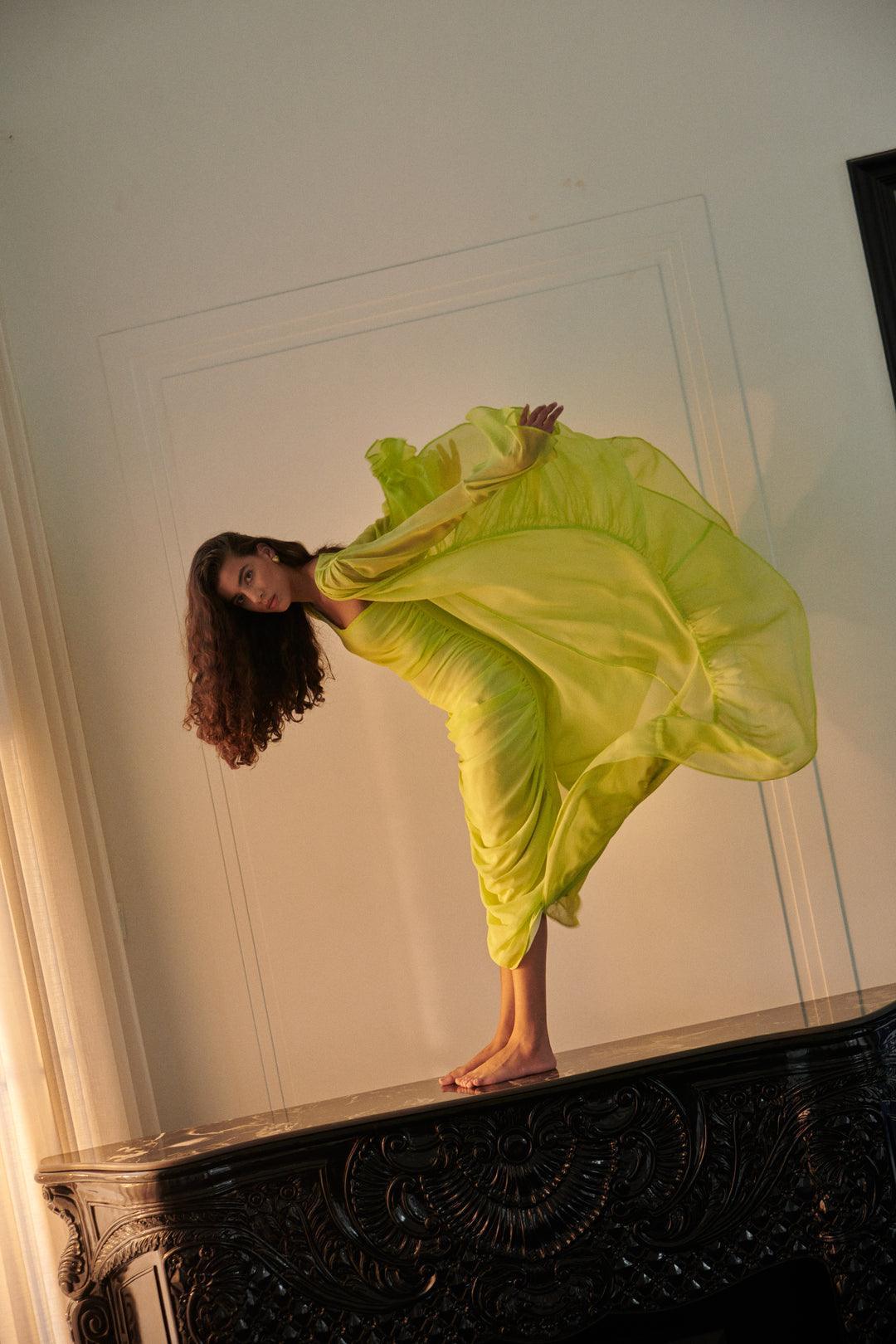 Neon Green Shrug - Sotbella