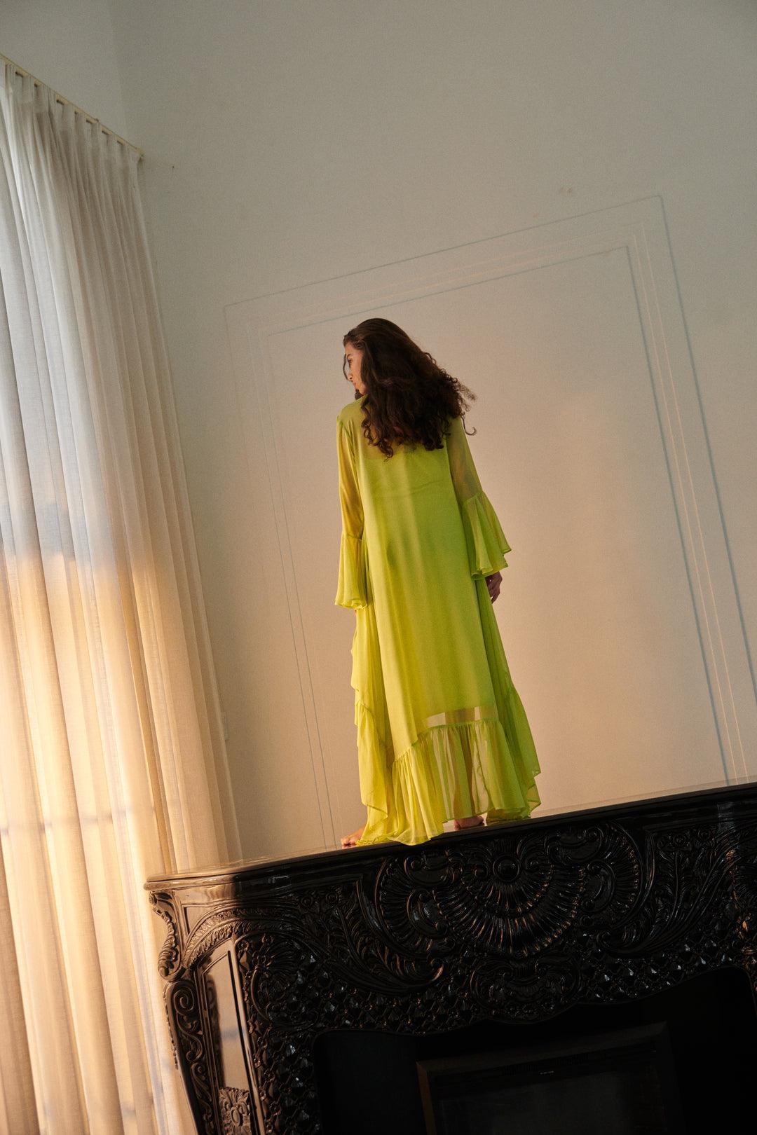 Neon Green Shrug - Sotbella