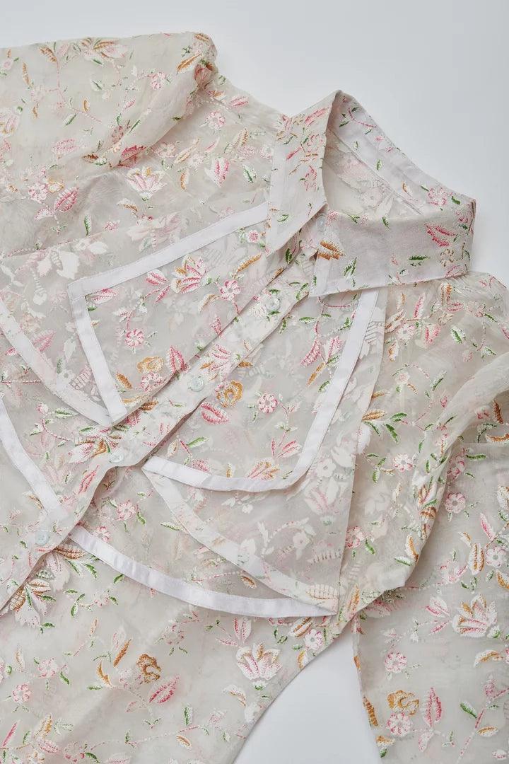 Printed Ruffle Shirt - Sotbella