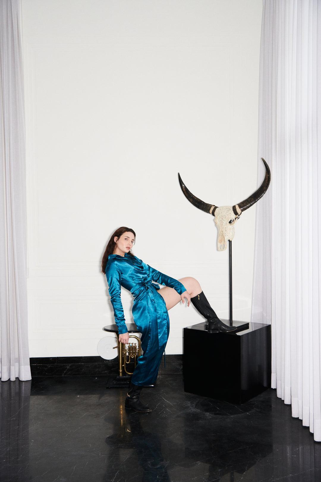 Satin Dress-Sotbella