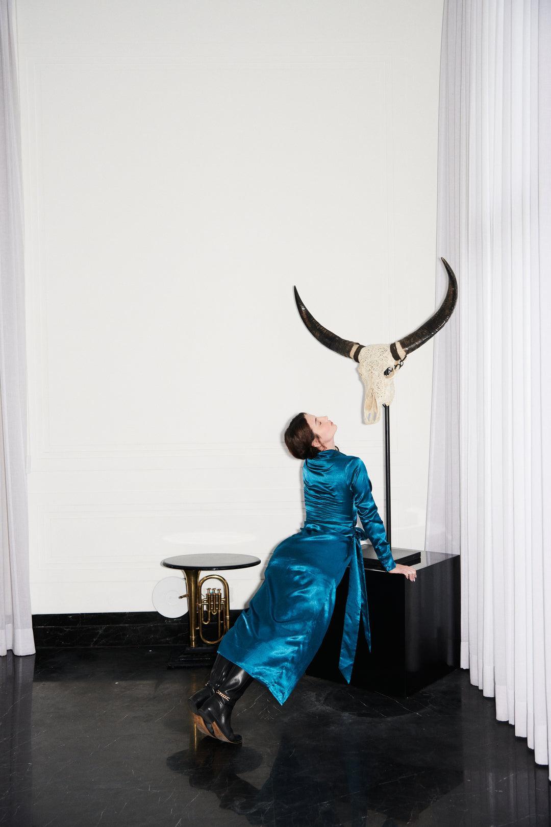 Satin Dress-Sotbella