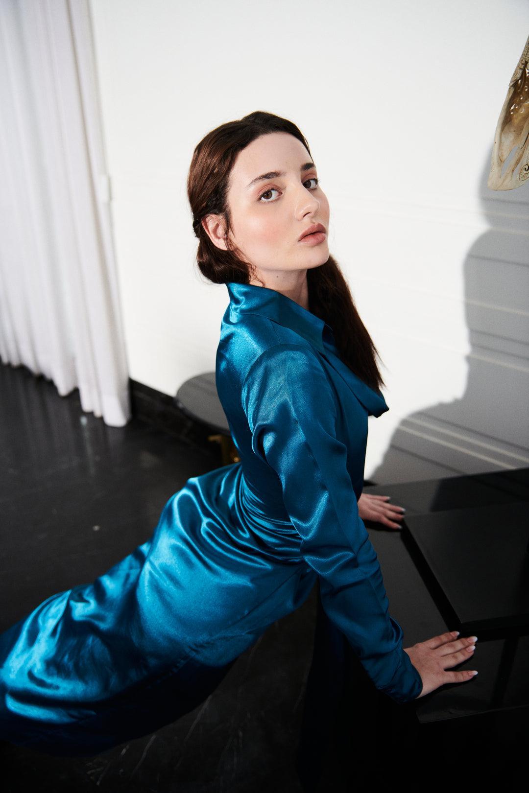 Satin Dress-Sotbella