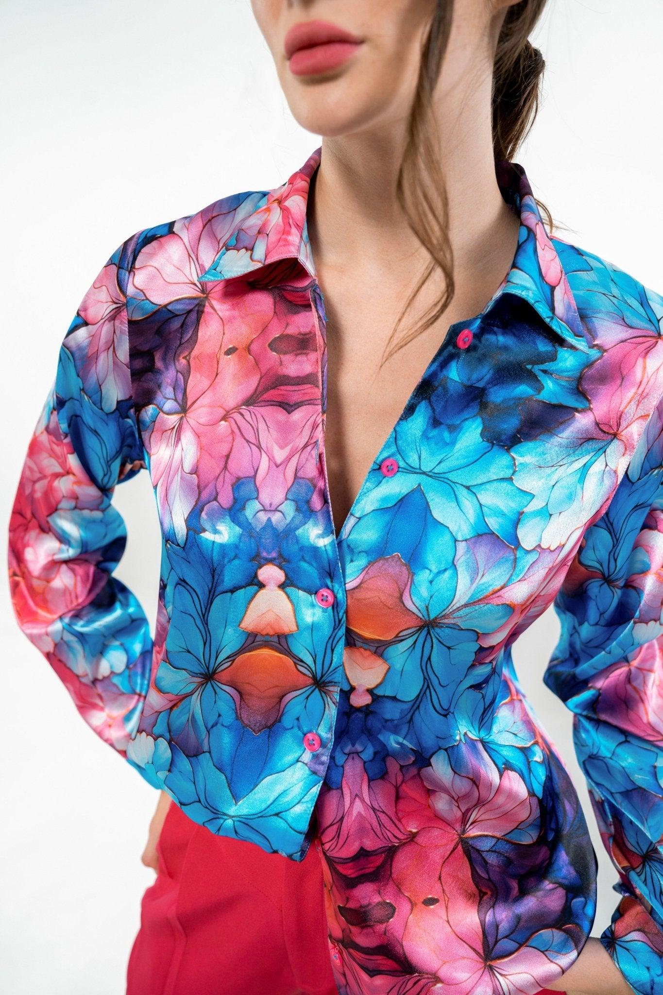 SATIN LOOSE FIT SHIRT - Sotbella