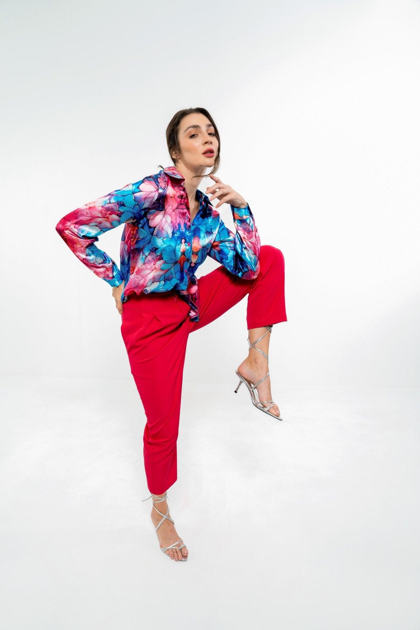 SATIN LOOSE FIT SHIRT - Sotbella