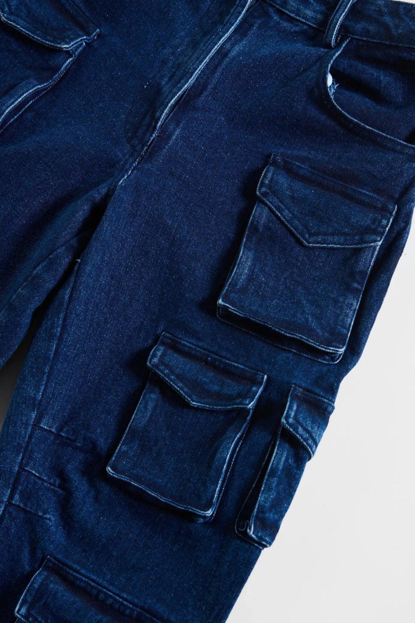 Straight Bottom Loop Cargo Pants-Sotbella