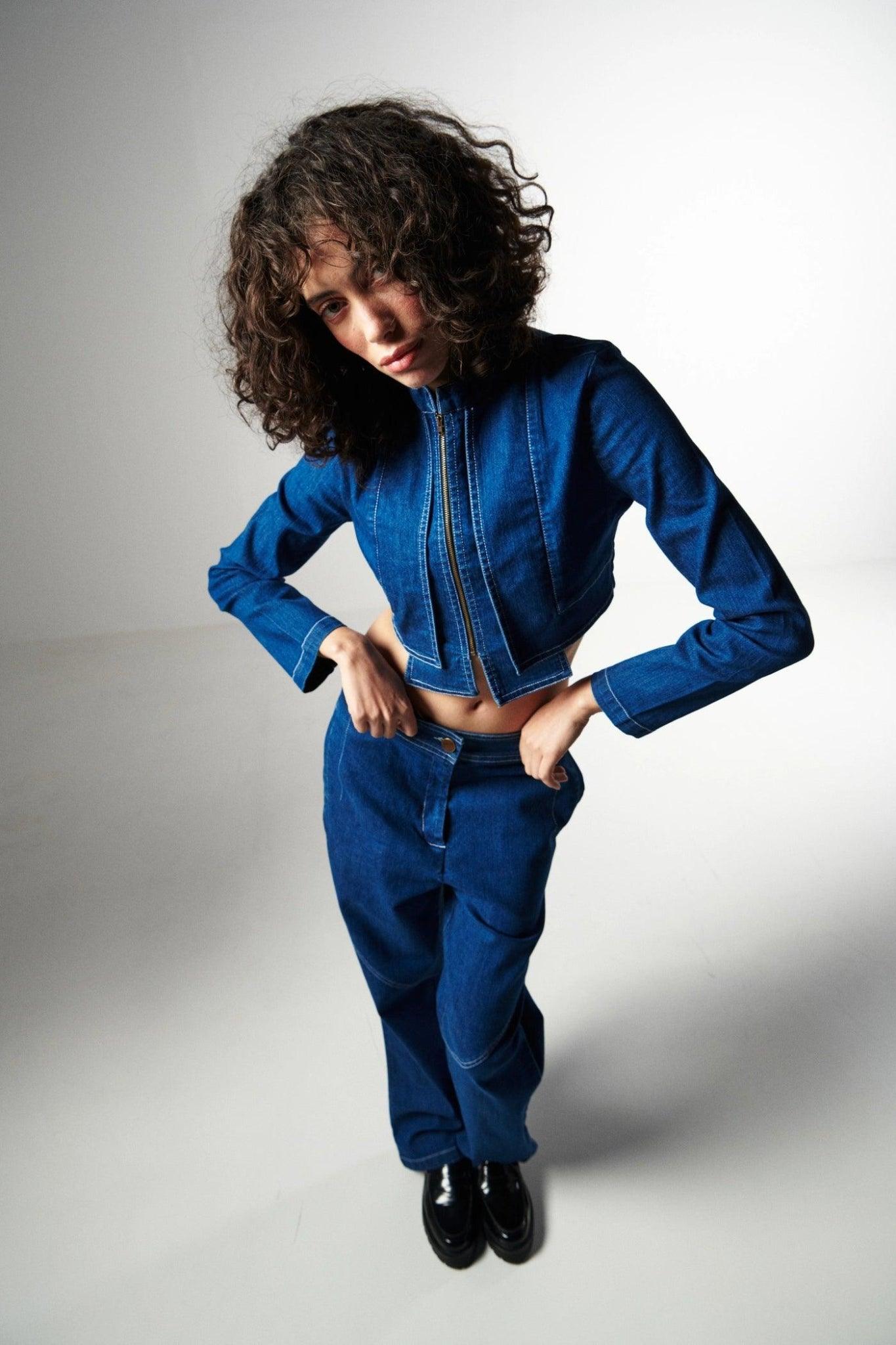 Tailor Seamed Denim Jeans-Sotbella