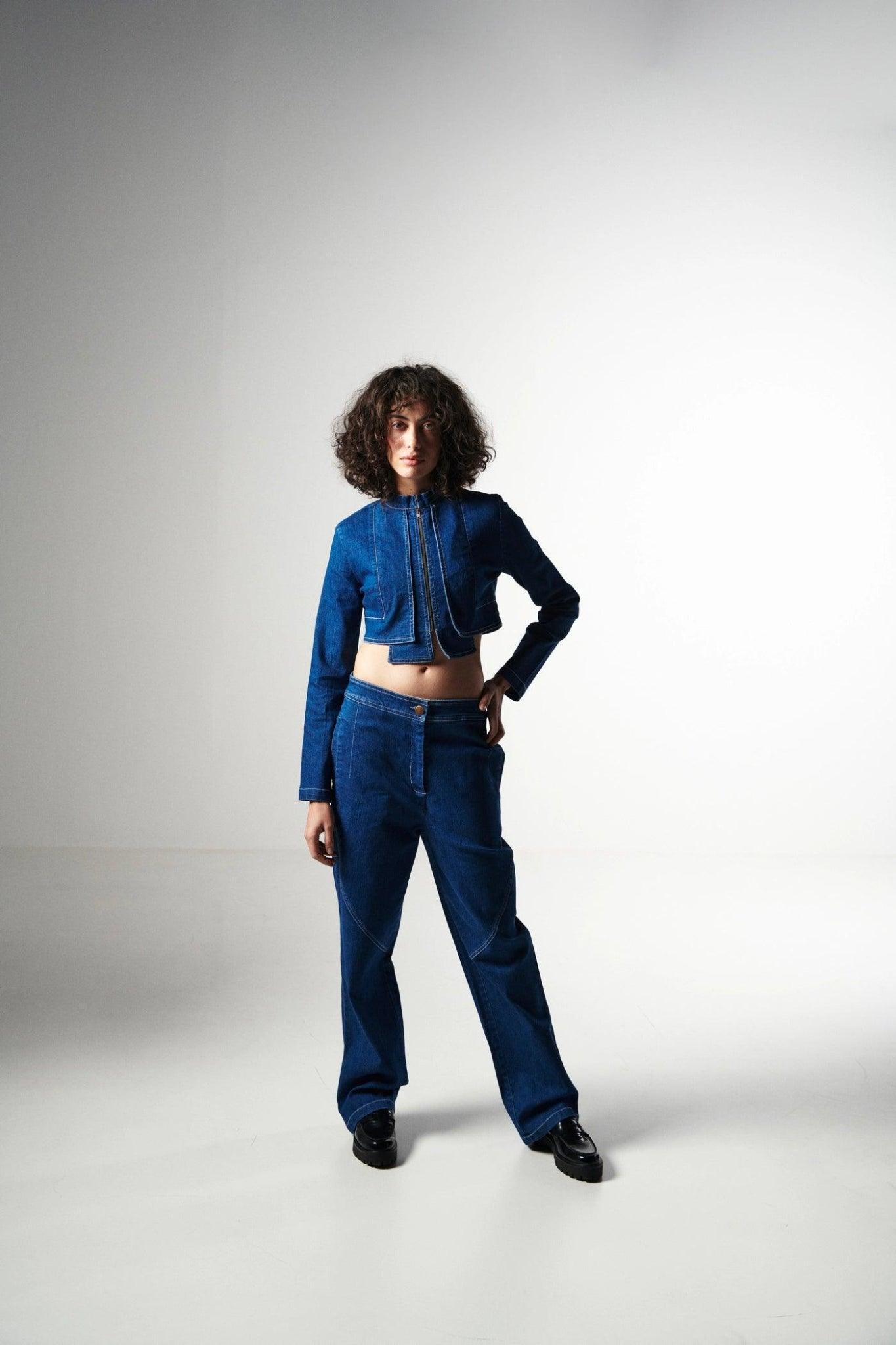 Tailor Seamed Denim Jeans-Sotbella