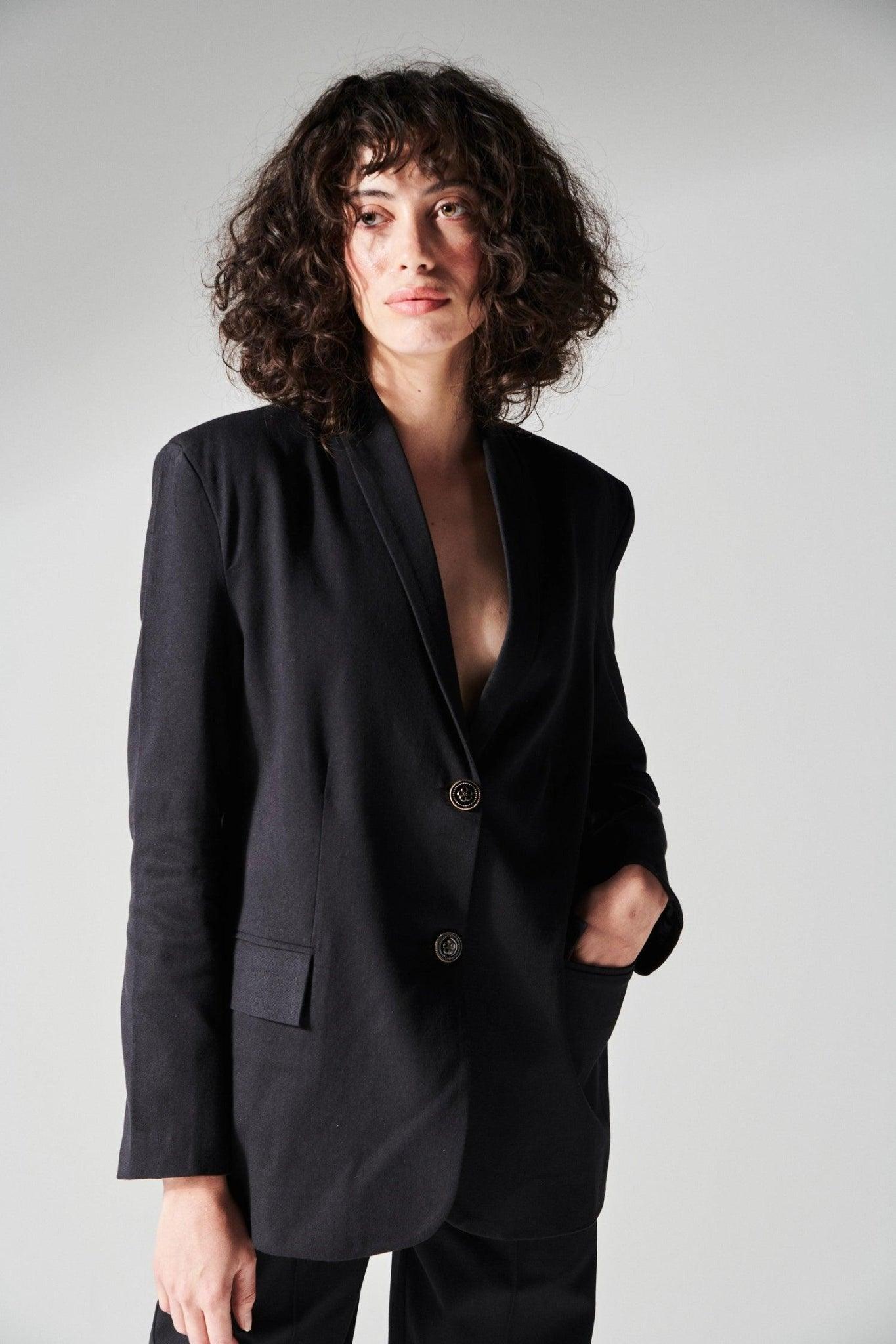 Tailored Black Pants-Sotbella