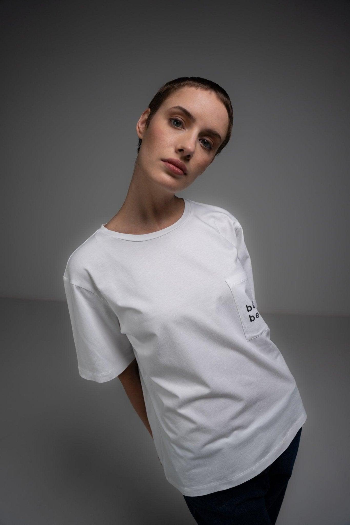 WHITE ROUND NECK T-SHIRT - Sotbella