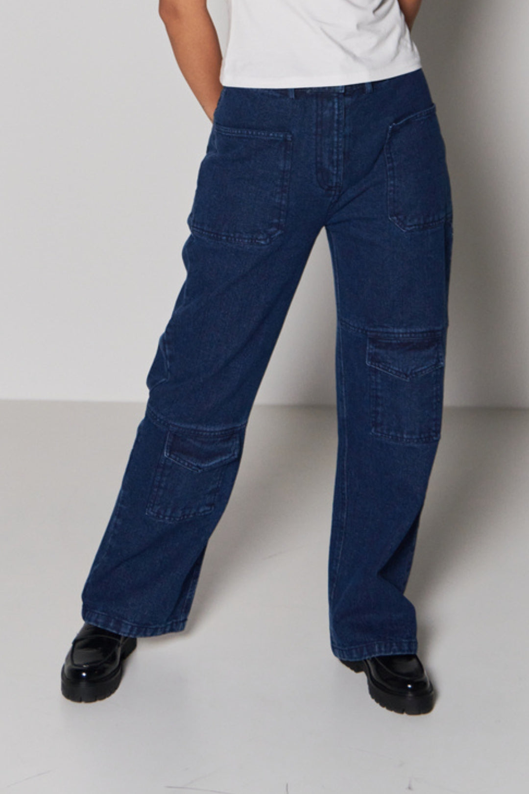 Denim Straight Pants