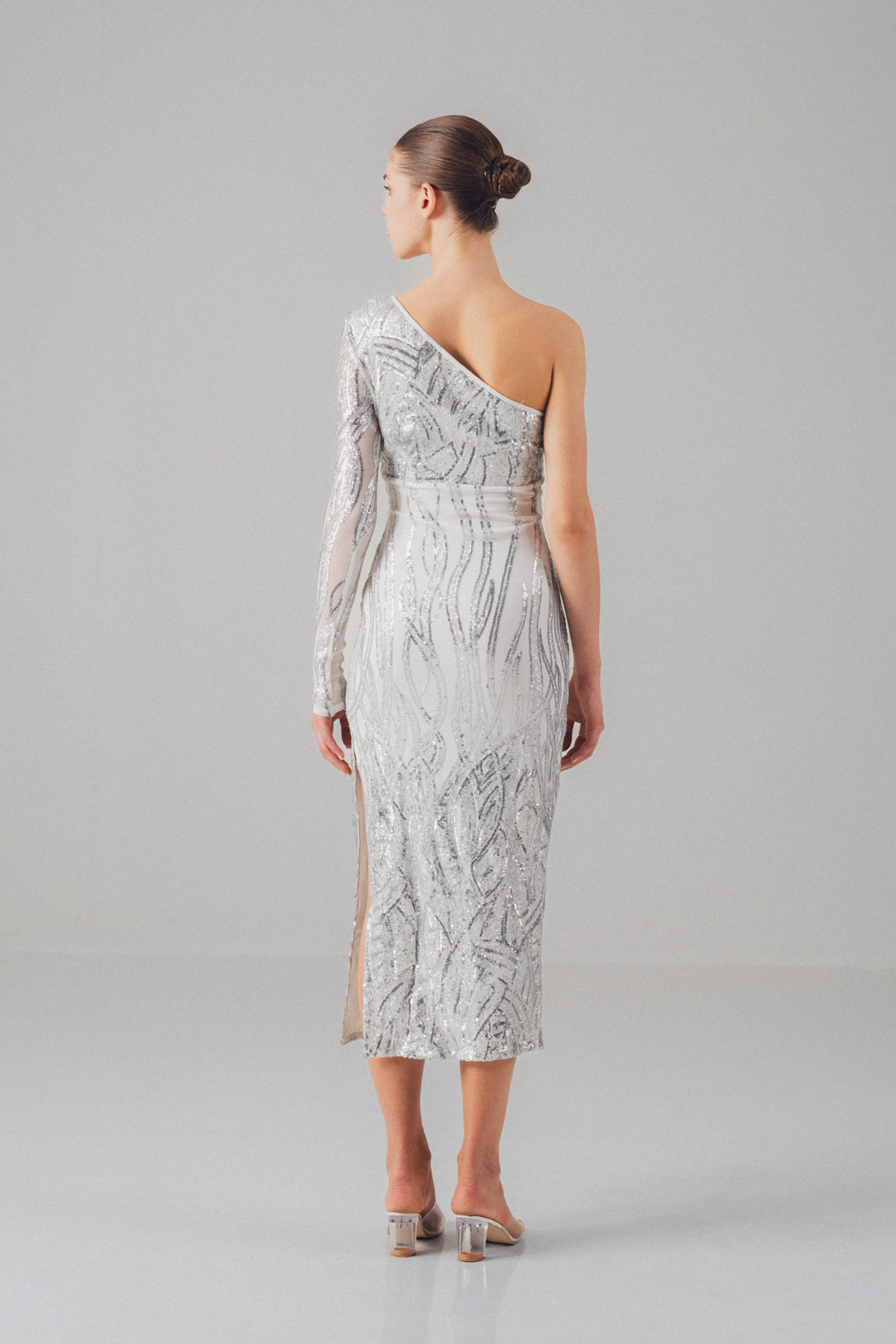 Silver Sequin Dress