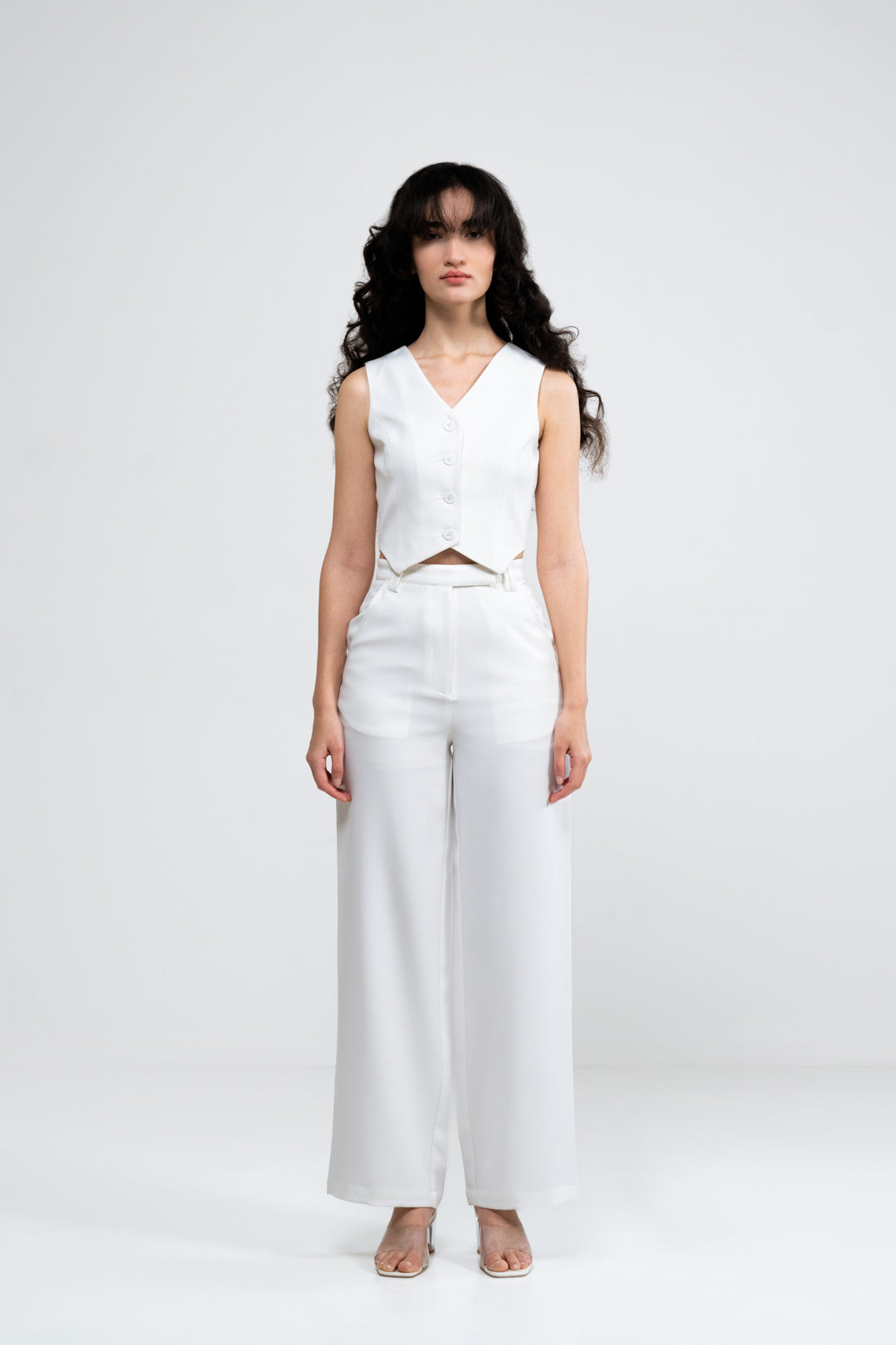 WHITE WAIST COAT