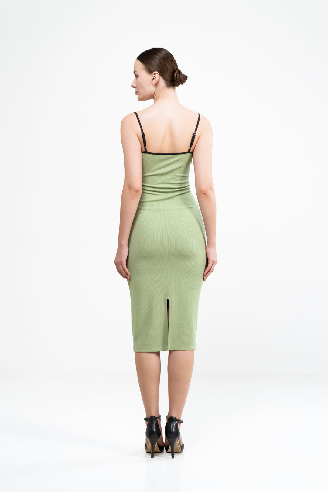 SAGE GREEN BODYCON SLIP DRESS