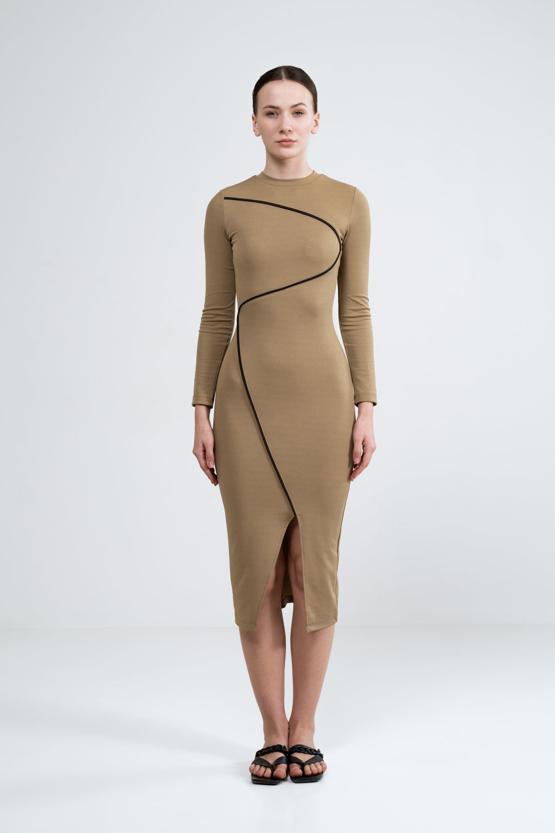 MOCHA MOUSSE BODYCON DRESS