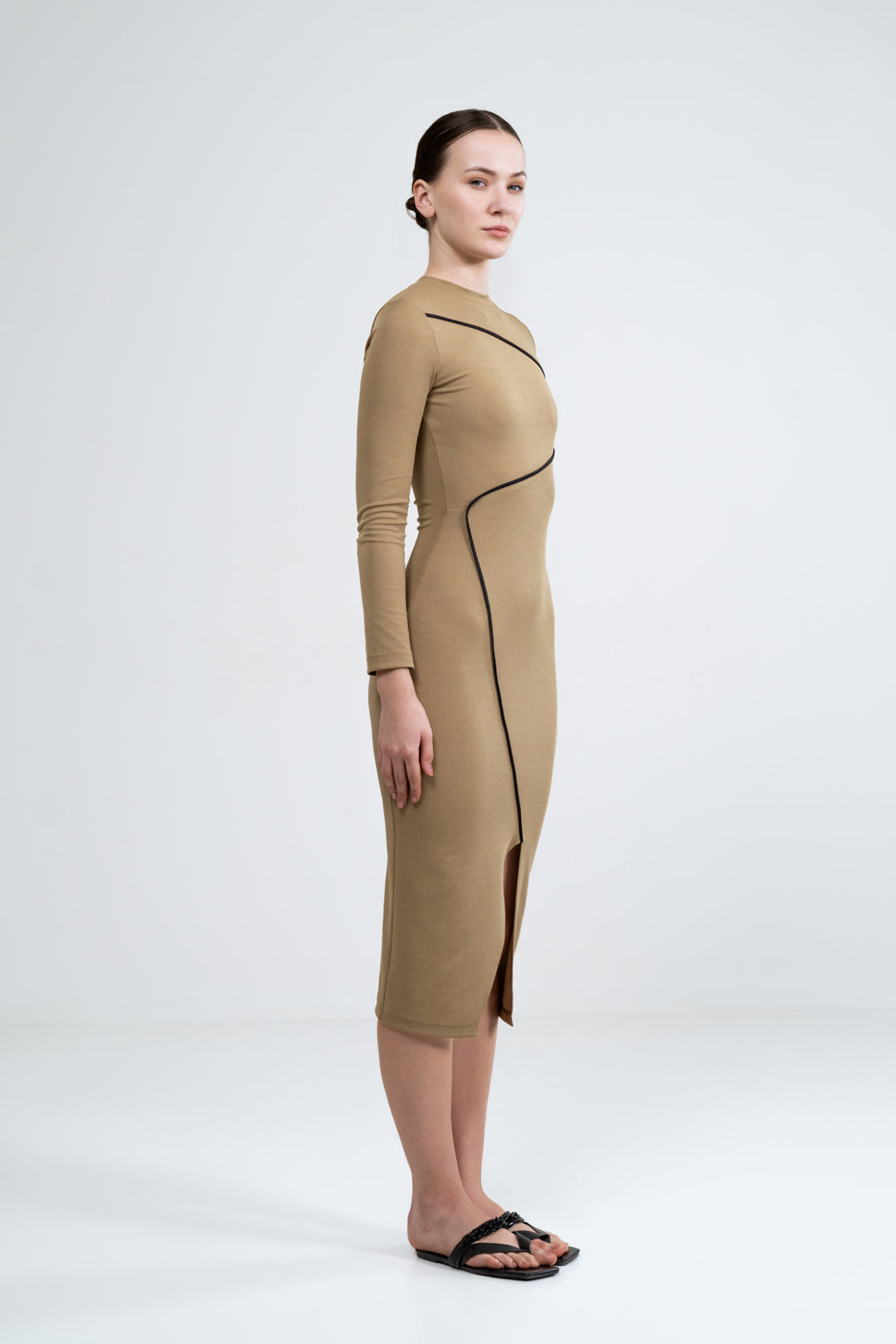 MOCHA MOUSSE BODYCON DRESS