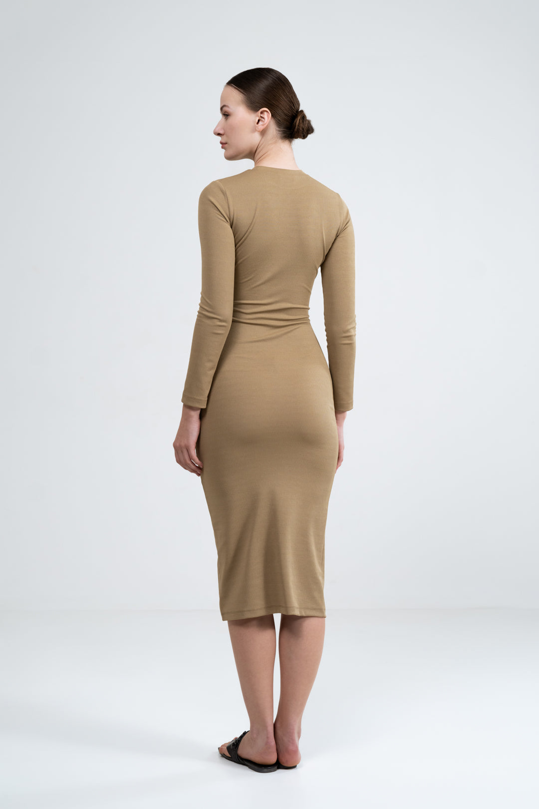 MOCHA MOUSSE BODYCON DRESS