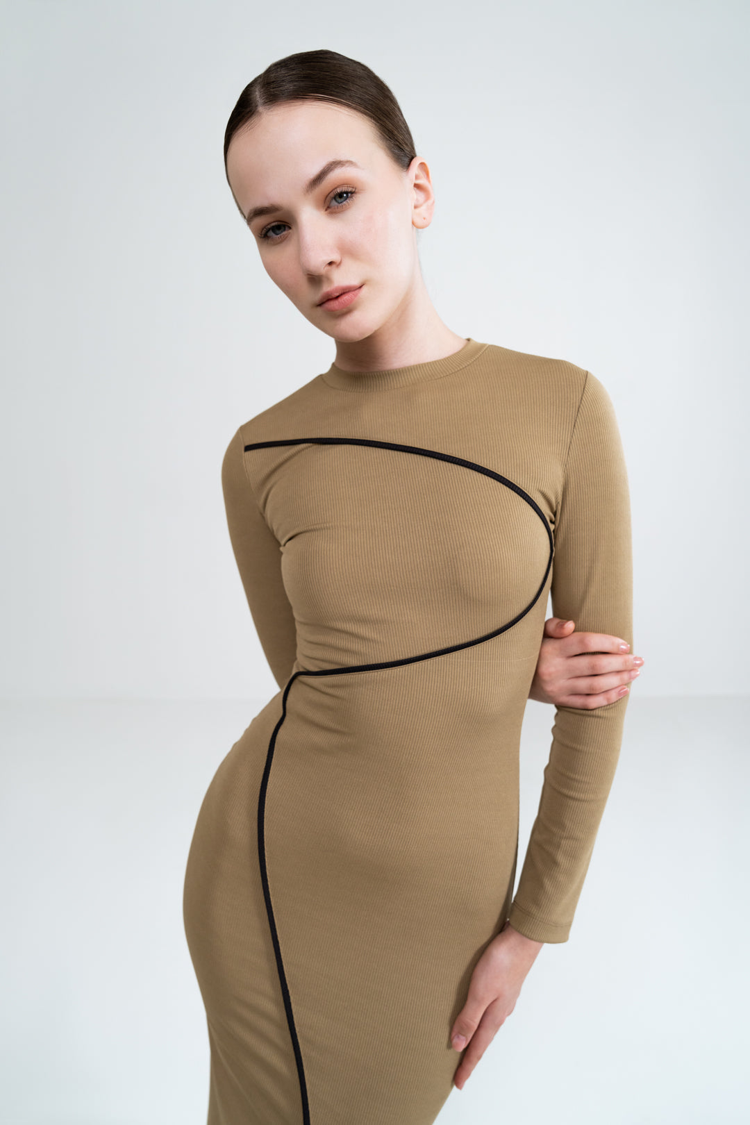 MOCHA MOUSSE BODYCON DRESS