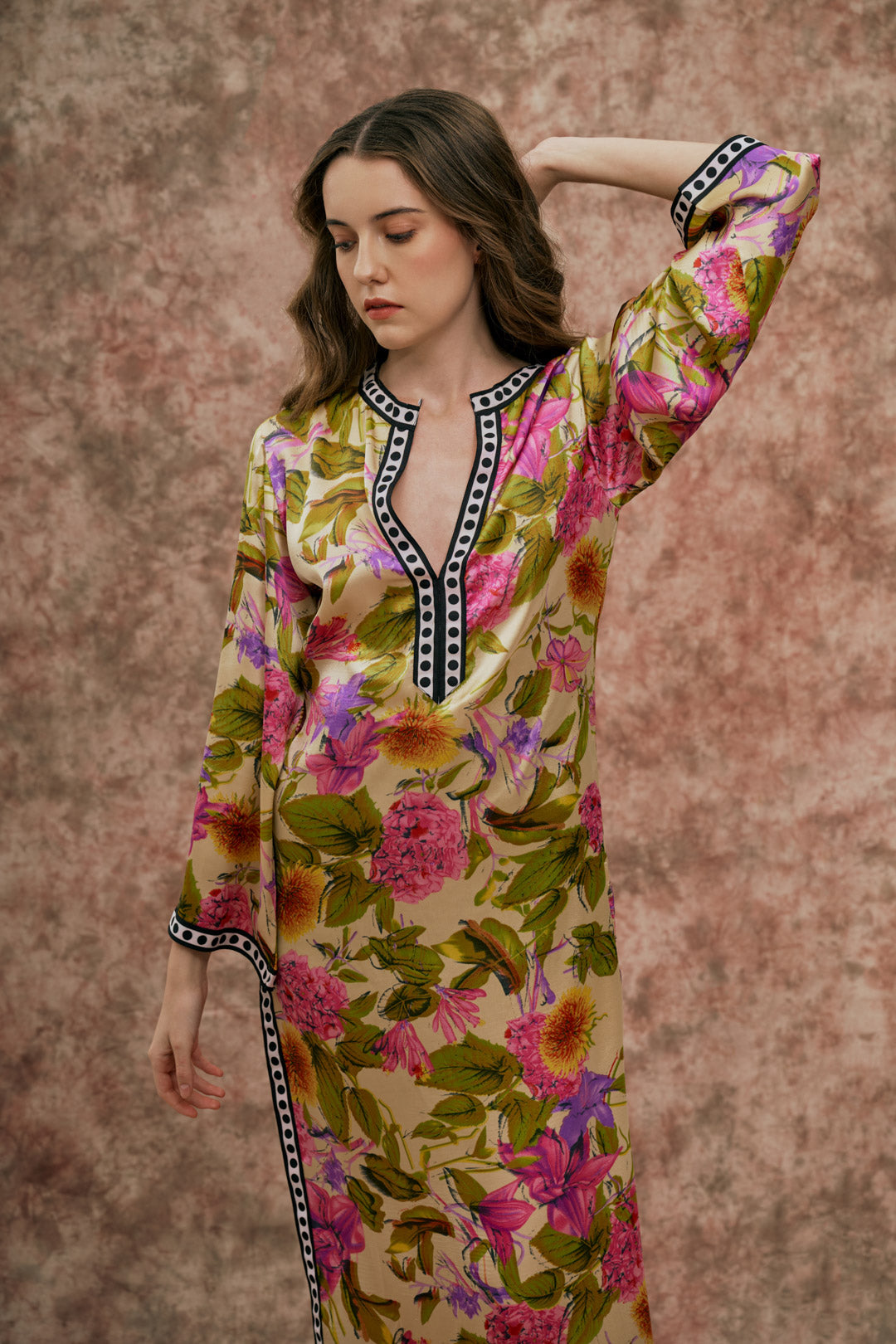 FLORAL PRINT KAFTAN