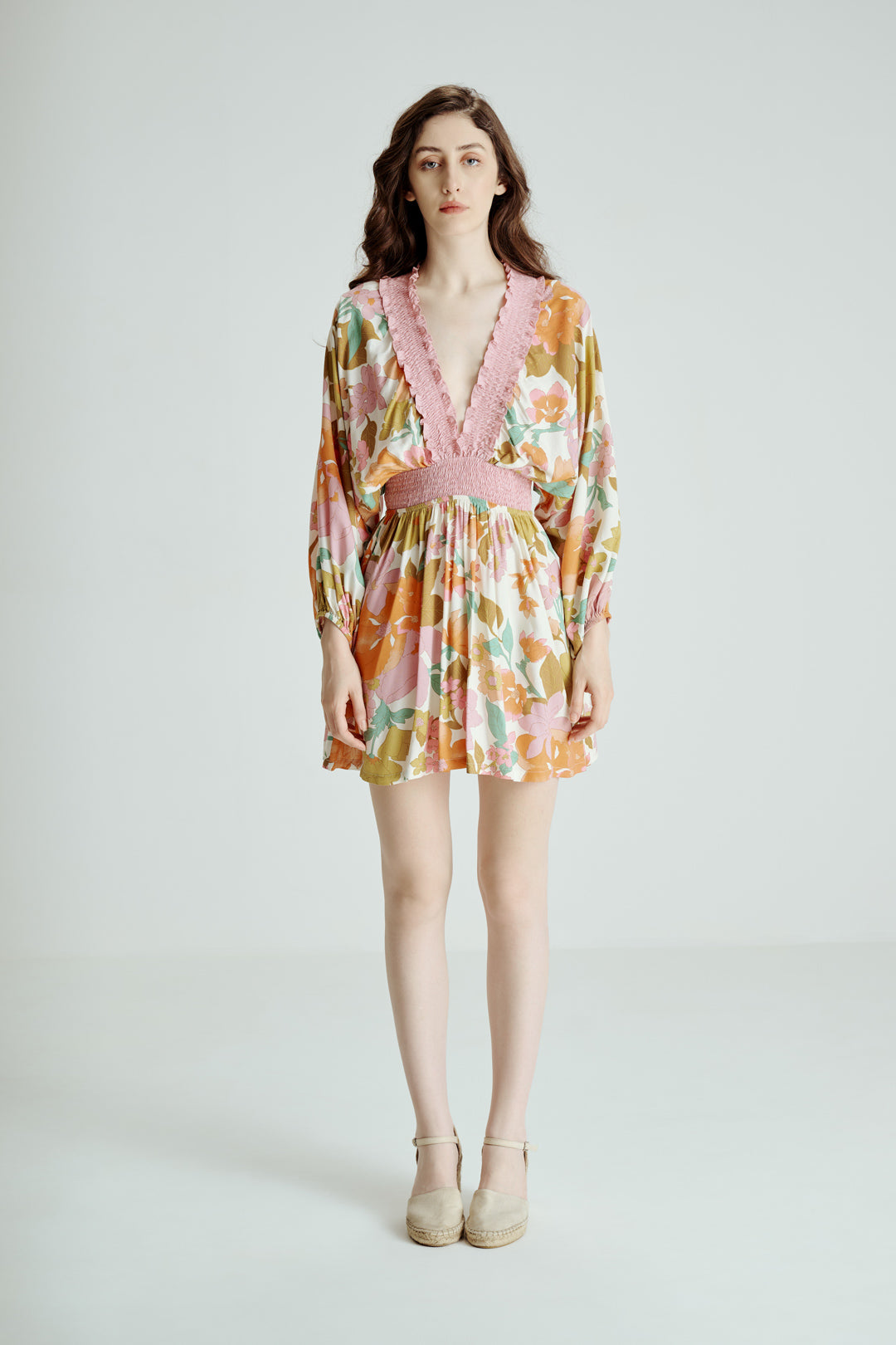 FLORAL PRINT SHORT DRESS