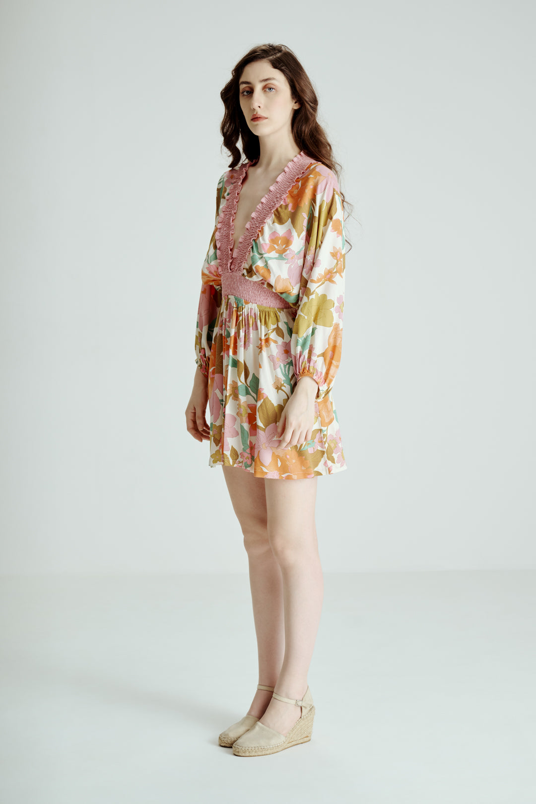 FLORAL PRINT SHORT DRESS
