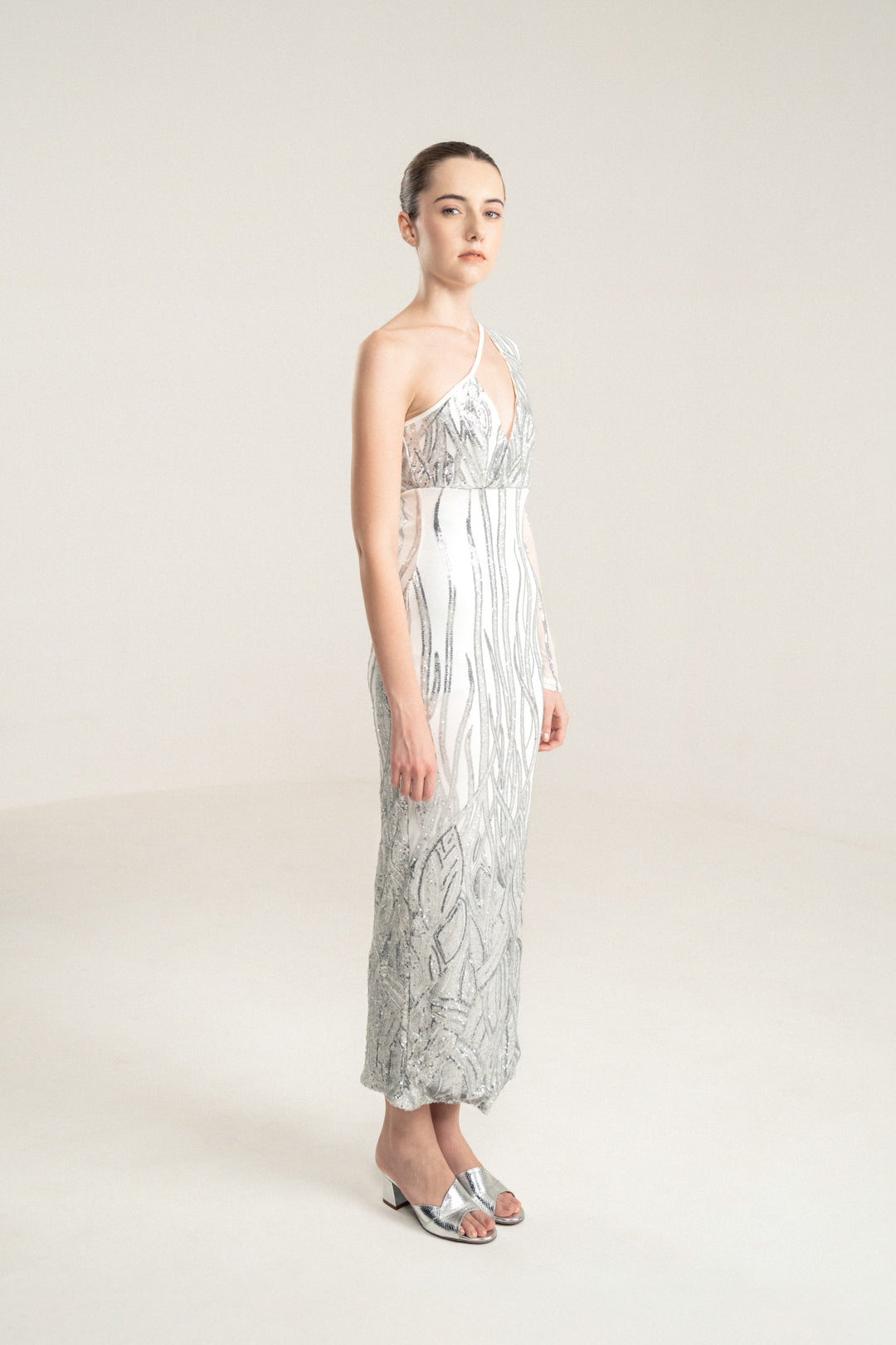 Silver Sequin Dress