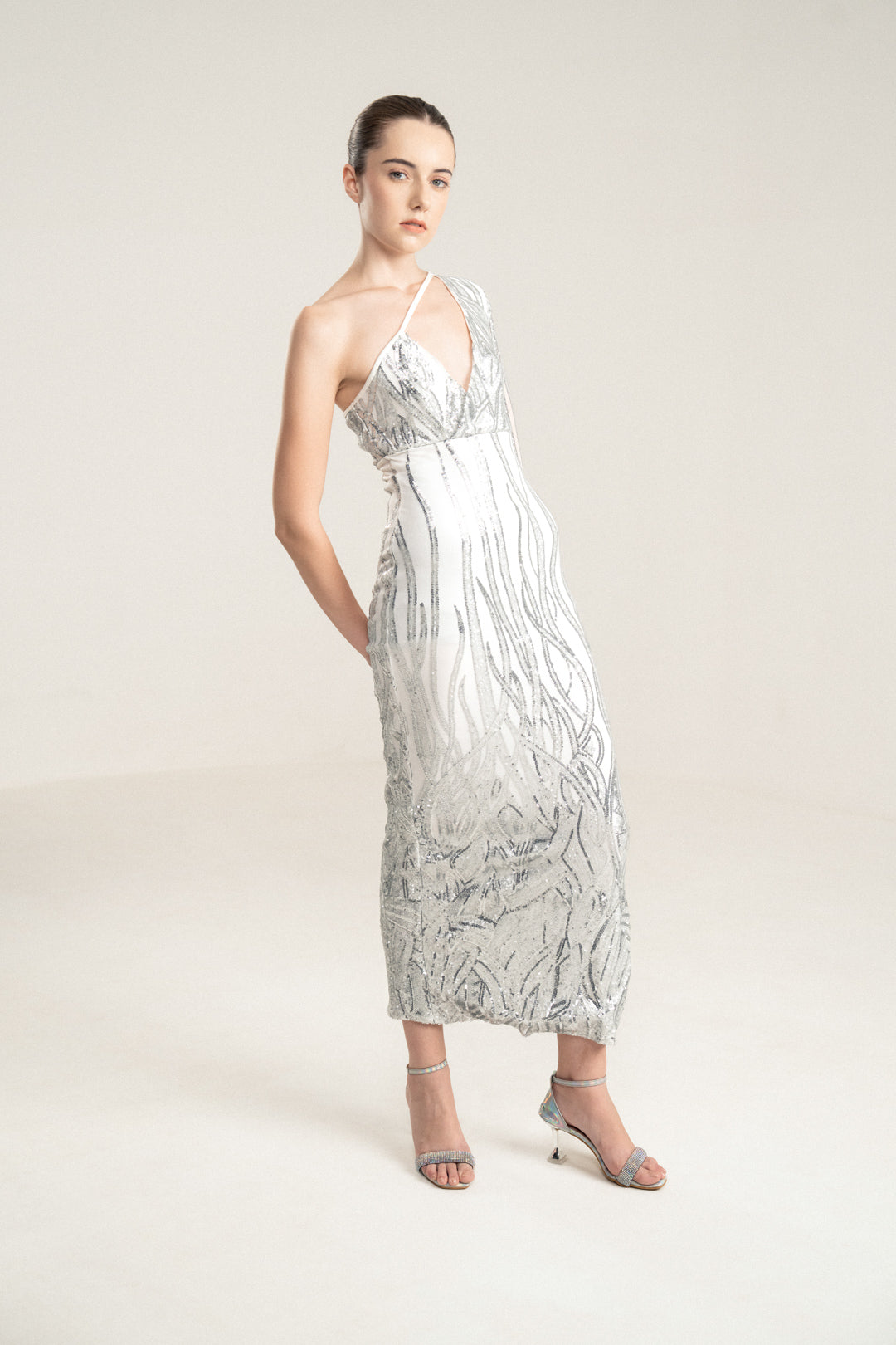Silver Sequin Dress