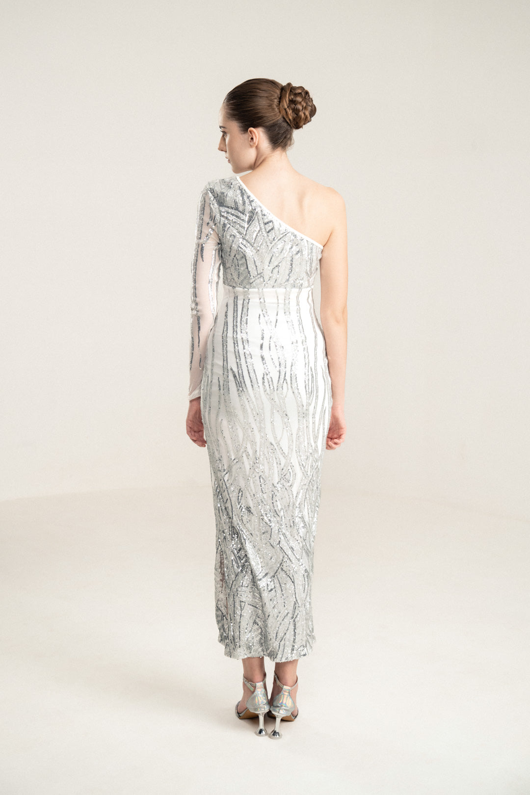 Silver Sequin Dress