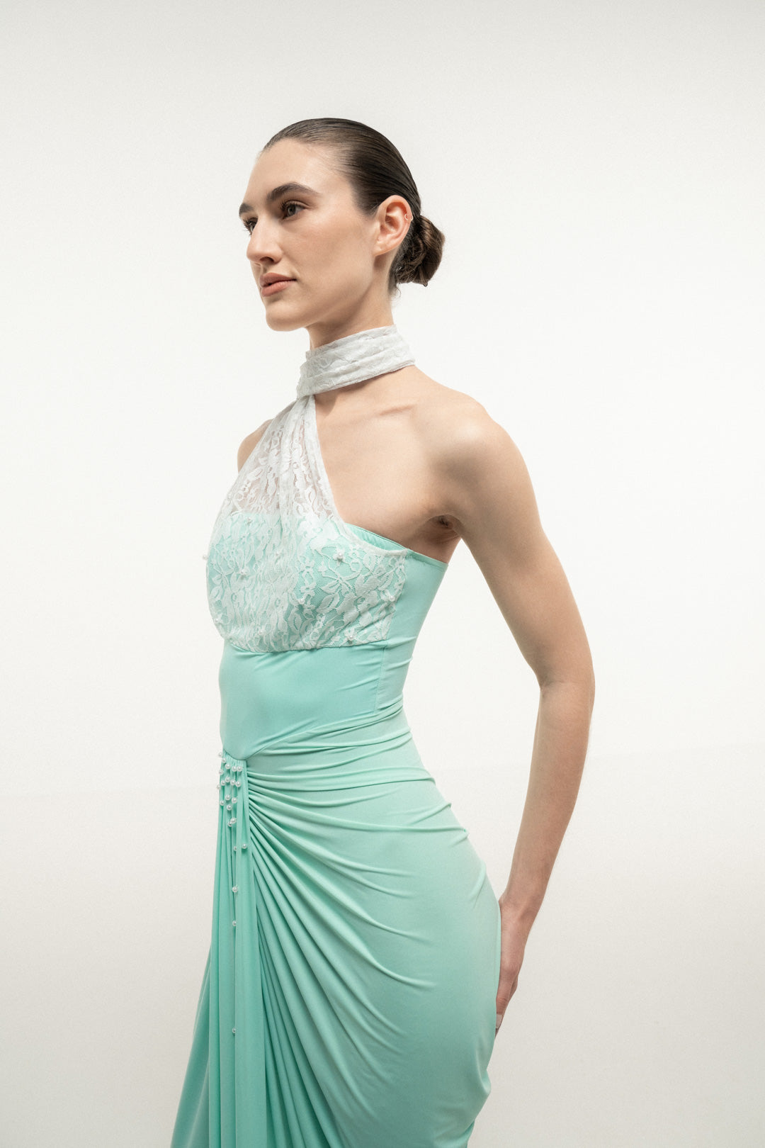 MINT GREEN WITH LACE BUST