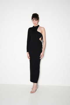 Asymmetric Cut Out Evening Gown - Sotbella