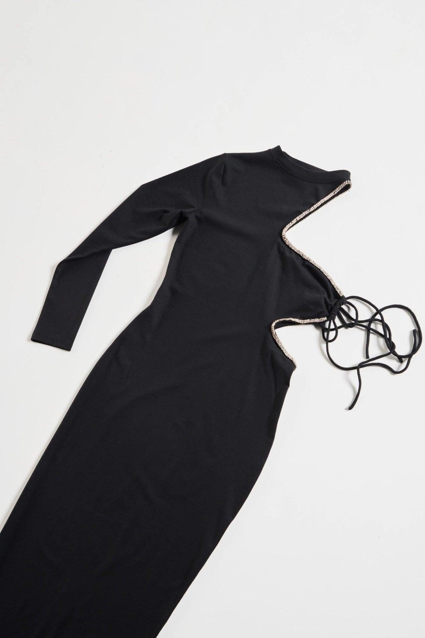 Asymmetric Cut Out Evening Gown - Sotbella