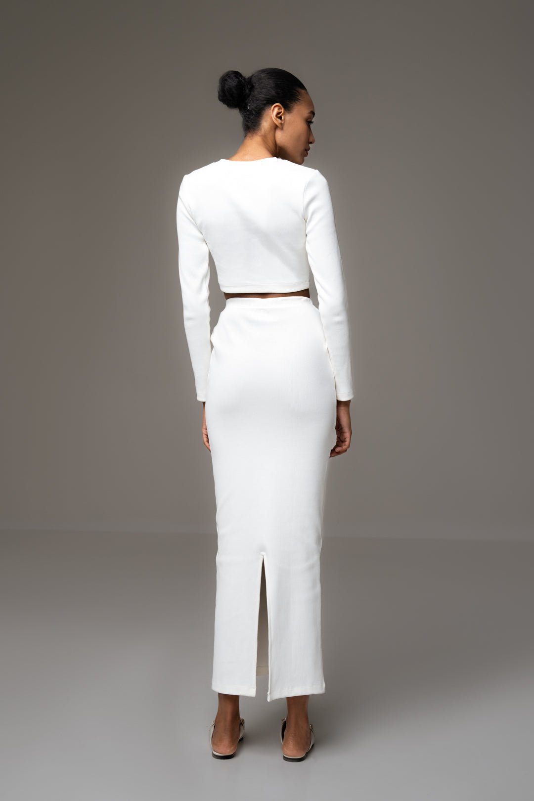 BASIC WHITE TOP AND SKIRT CO - ORD SET - Sotbella