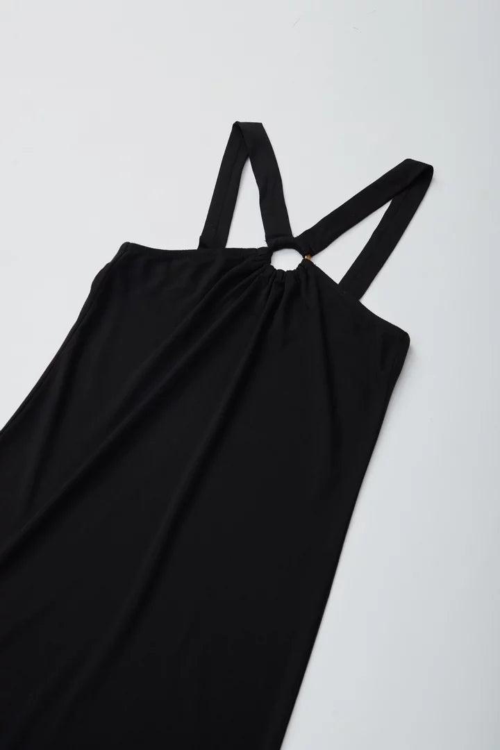 Black A-Line Dress - Sotbella