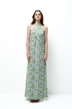 CROSS NECK MAXI DRESS - Sotbella