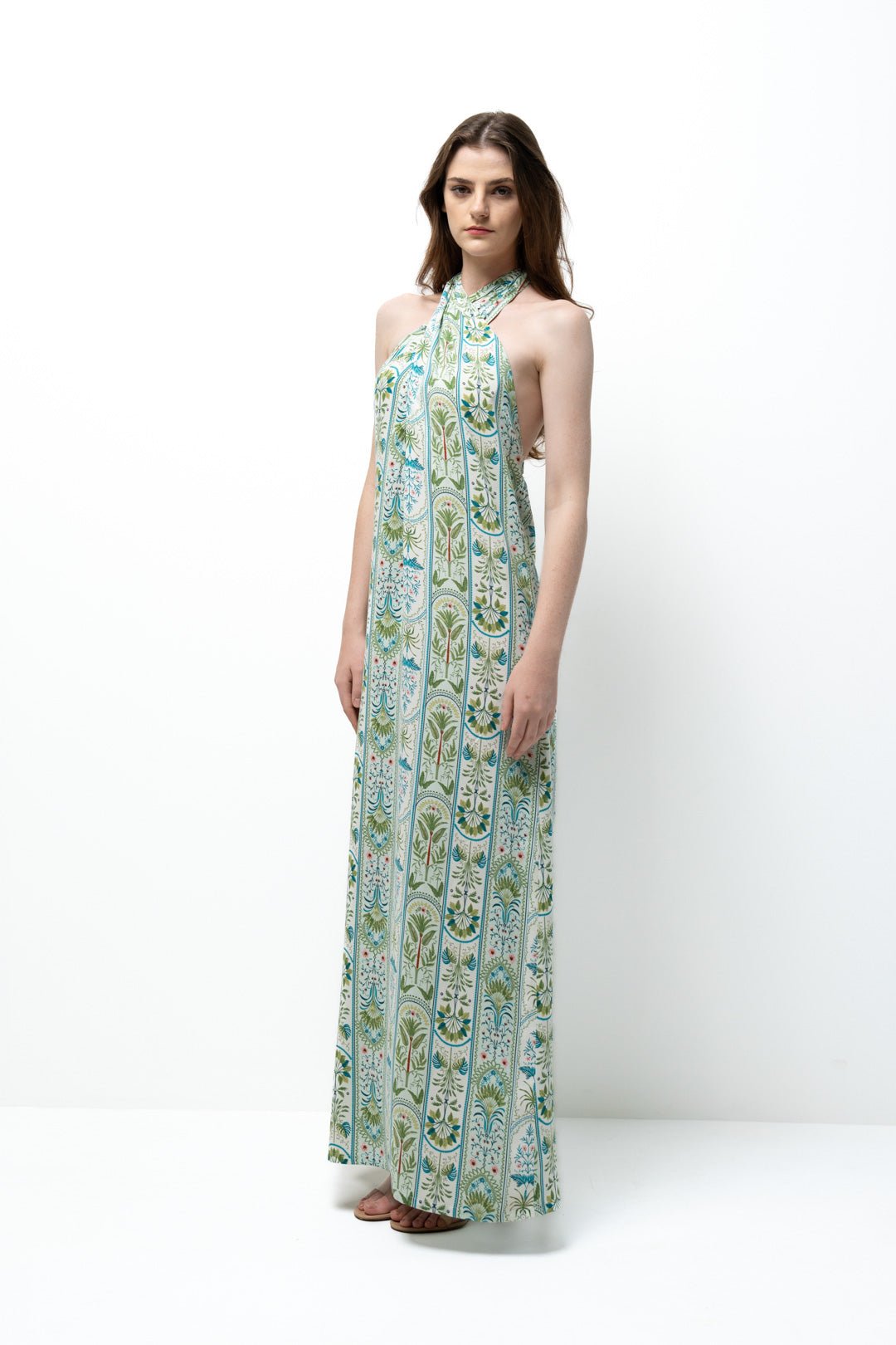 CROSS NECK MAXI DRESS - Sotbella