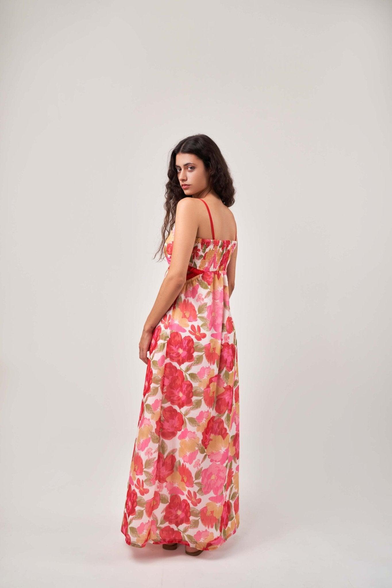 FLORAL MAXI DRESS - Sotbella