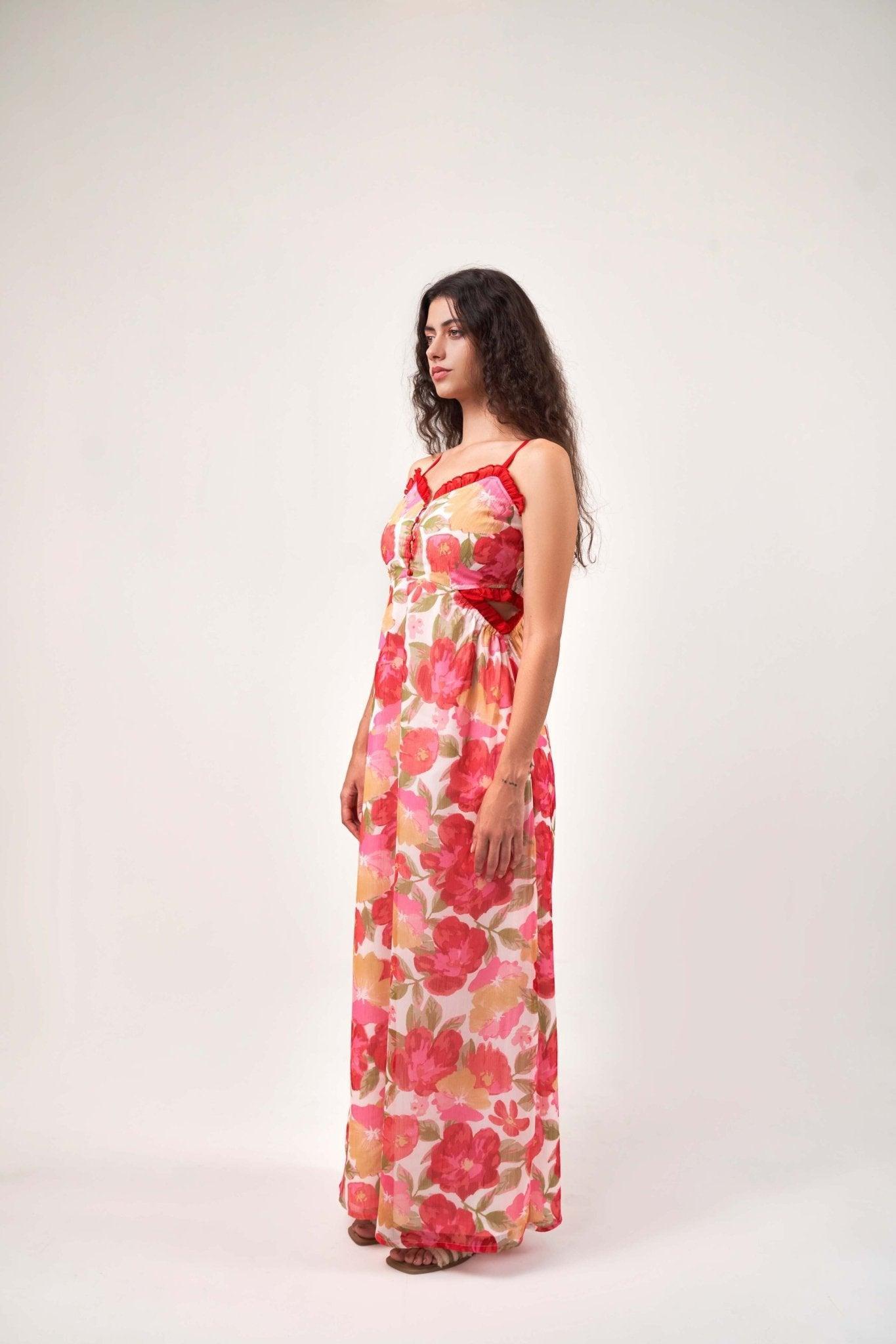 FLORAL MAXI DRESS - Sotbella