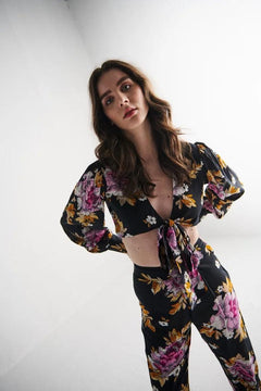 Floral Print Crop Top - Sotbella