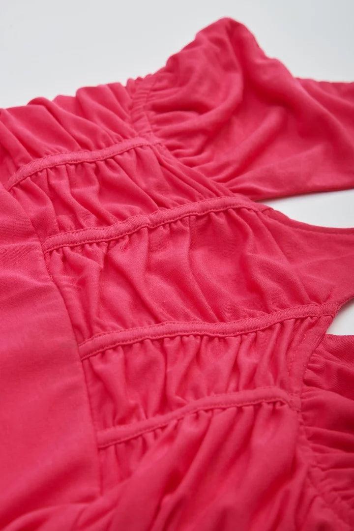 Fuchsia Pink Mini Dress - Sotbella